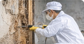 白蟻蛀蝕木材 世光防蟲白蟻處理案例