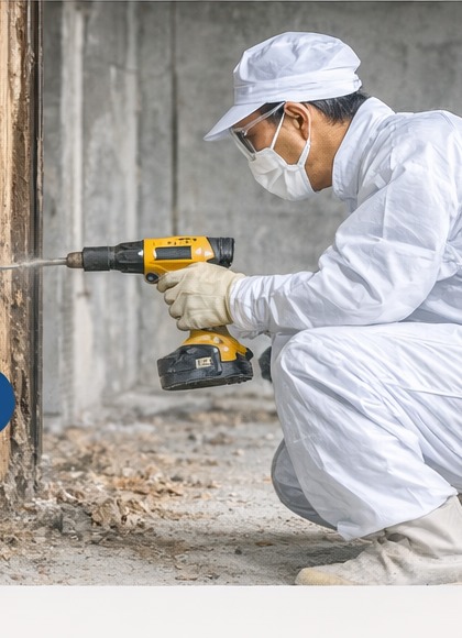 白蟻危害牆面與木作 世光防蟲